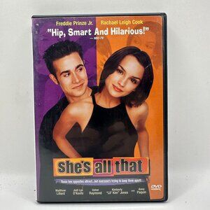 She's All That DVD Movie 1999 Starring Freddie Prinze Jr. & Rachael Leigh Cook